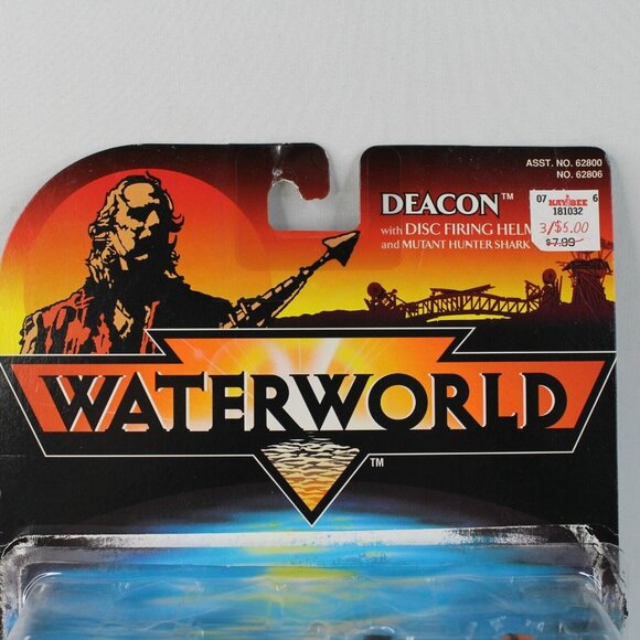 New 1995 Kenner Hasbro Waterworld Deacon Dennis Hopper Helmet Action Figure Toy - Picture 7 of 7